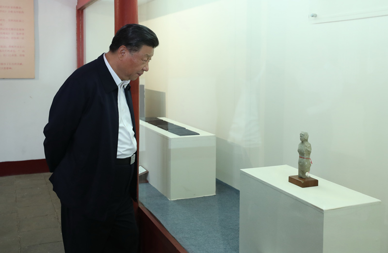 2021年5月12日，習近平總書(shū)記在南陽(yáng)市考察東漢醫學(xué)家張仲景的墓祠紀念地醫圣祠。 